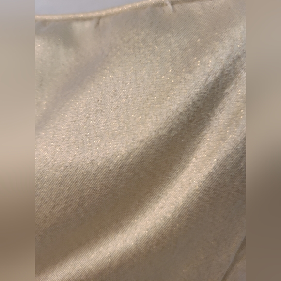 Jessica McClintock Gold Strapless Ballgown, size small - Picture 3 of 6